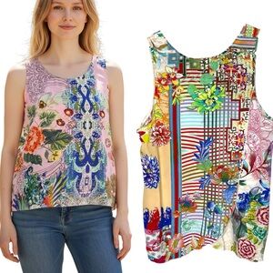 Johnny Was Orla Printed Tank Reversible XS